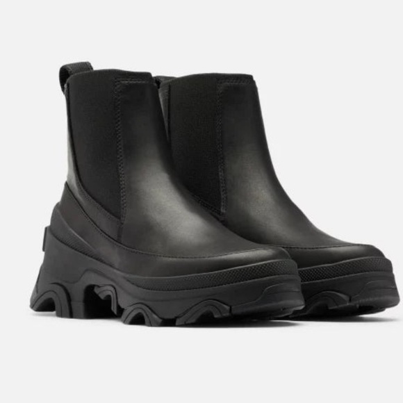 Sorel Women's Brex Waterproof Black Chelsea Ankle Boots with